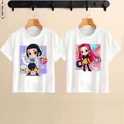 Áo Thun Hoạt Hình Huntrix KPop Demon Hunters Dễ Thương Nhiều Mẫu Đủ Size Từ 10kg 1
