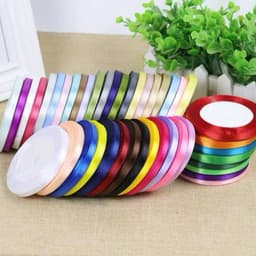 Combo Sỉ 10-5-3 Cuộn Ruy Băng Lụa Satin Dài 22m - Gói Quà Buộc Hoa Handmade Decor 2