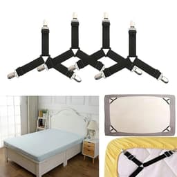 Bộ  kẹp ga giường chống tuột, cố định ga nệm -dây kẹp đàn hồi tiện dụng 3