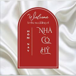 TA 128 - BẢNG NHÀ CÓ HỶ/ BẢNG BÁO HỶ/ TRANG TRÍ TIỆC CƯỚI 2