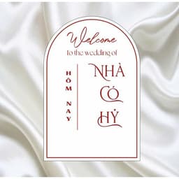 TA 128 - BẢNG NHÀ CÓ HỶ/ BẢNG BÁO HỶ/ TRANG TRÍ TIỆC CƯỚI 4