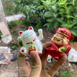 [Mua Sỉ 100] Mèo Thần Tài và Ông Thần Tài, Hũ Vàng Nhựa, trang trí tráp Oản, trang trí tháp tài lộc 8