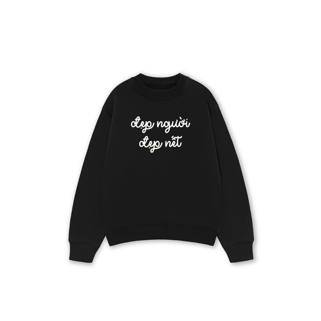 Áo Vớ Vẩn Vui Tươi REDLABEL Áo Sweater ĐẸP NGƯỜI ĐẸP NẾT  Áo Sweatshirt Nỉ Oversize Nam Nữ SWT38