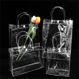 Combo 10💕💕💕Túi nhựa PVC, túi xách mua sắm, đựng quà tặng trong suốt có nhiều kích thước lựa chọn 7