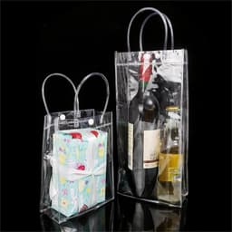 Combo 10💕💕💕Túi nhựa PVC, túi xách mua sắm, đựng quà tặng trong suốt có nhiều kích thước lựa chọn 6