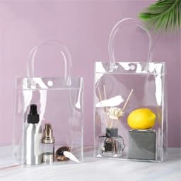 Combo 10💕💕💕Túi nhựa PVC, túi xách mua sắm, đựng quà tặng trong suốt có nhiều kích thước lựa chọn 8