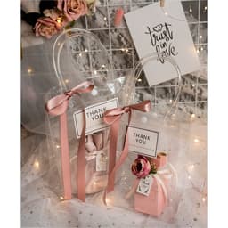 Combo 10💕💕💕Túi nhựa PVC, túi xách mua sắm, đựng quà tặng trong suốt có nhiều kích thước lựa chọn 9