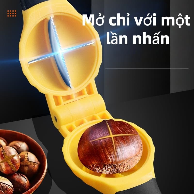 🎀🎀Dụng cụ bóc vỏ hạt dẻ và quả óc chó: đơn giản và dễ sử dụng, dễ dàng bóc vỏ các loại hạt.