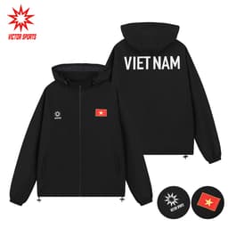Áo khoác gió di chuyển Đội Tuyển  VIỆT NAM 2 LỚP - Áo khoác gió Việt Nam 2 lớp cõ mũ tháo rời PHÙ HỢP MẶC BỐN MÙA QUANĂM 1