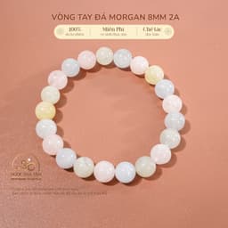 Ngọc Đan Tâm - Vòng Tay Phong Thủy Đá Morgan 8mm 2A - 2 - Tình Yêu, Hạnh Phúc - Mệnh Hỏa, Mệnh Thổ 1