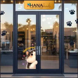 Decal Dán Kính PET SHOP Trang Trí Cửa Hàng Thú Cưng Chống Nước, Bền Đẹp - PETS08 - Hana Decals 5