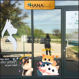 Decal Dán Kính PET SHOP Trang Trí Cửa Hàng Thú Cưng Chống Nước, Bền Đẹp - PETS08 - Hana Decals 2