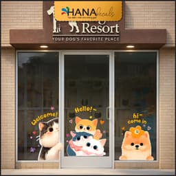Decal Dán Kính PET SHOP Trang Trí Cửa Hàng Thú Cưng Chống Nước, Bền Đẹp - PETS08 - Hana Decals 4