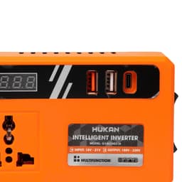 [Có đèn LED] Đế chuyển đổi nguồn HUKAN G1-BCN0218, Chuyển từ 21v lên 180v~220v - Chân pin phổ thông 4