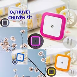 COMBO 4 Đèn ngủ LED hình vuông, cảm biến ánh sáng, 0.5w tiết kiệm điện [quangthuyet] 2