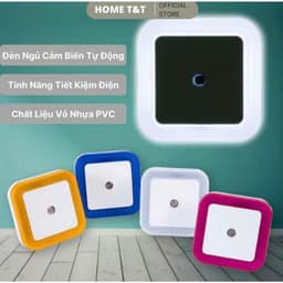 COMBO 4 Đèn ngủ LED hình vuông, cảm biến ánh sáng, 0.5w tiết kiệm điện [quangthuyet] 5