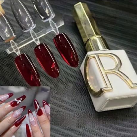 Chai Sơn thạch đỏ CR màu rượu vang sang trọng, quý phái (Cần sử dụng máy hơ) Nail Michi