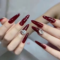 Chai Sơn thạch đỏ CR màu rượu vang sang trọng, quý phái (Cần sử dụng máy hơ) Nail Michi 3