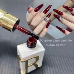 Chai Sơn thạch đỏ CR màu rượu vang sang trọng, quý phái (Cần sử dụng máy hơ) Nail Michi 5