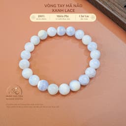 Ngọc Đan Tâm - Vòng Tay Mã Não Xanh Lace 8mm 3A - Mệnh Mộc, Mệnh Thuỷ 1
