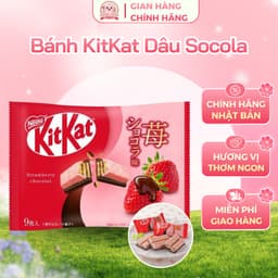 [Date Xa] Bánh Kitkat Vị Dâu Socola Nội Địa Nhật Cao Cấp (Gói 9 Thanh) 1