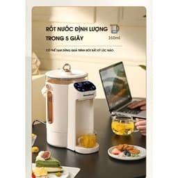 Cây nước nóng Nineshield mini để bàn tiện lợi( bình đun nước giữ nhiệt 24/24) 3
