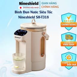 Cây nước nóng Nineshield mini để bàn tiện lợi( bình đun nước giữ nhiệt 24/24) 1