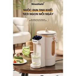 Cây nước nóng Nineshield mini để bàn tiện lợi( bình đun nước giữ nhiệt 24/24) 7
