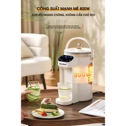 Cây nước nóng Nineshield mini để bàn tiện lợi( bình đun nước giữ nhiệt 24/24) 9