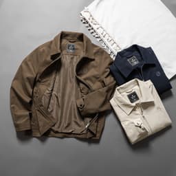 Áo khoác khaki 2 lớp LINED JACKET TORANO túi ốp thêu logo ngực, Mạnh Mẽ và Nam Tính GWCJ502 7