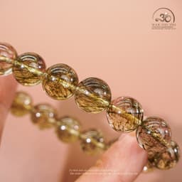 Ngọc Đan Tâm - Vòng Tay Thạch Anh Tóc Xanh 12mm 6A - Mệnh Mộc & Mệnh Hoả 6