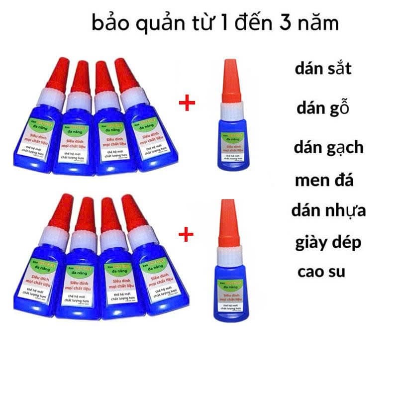 [ MUA 8 TẶNG 2 ] Combo 10 Lọ Keo OILY GLUE Đa Năng Gấp 50 Lần Keo 502 - GNC