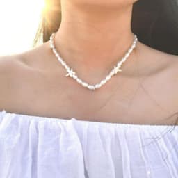 Vòng Cổ Ngọc Trai Nhân Tạo Sao Biển - Quà Tặng Vibe Ocean Charm, Có Sẵn Giao Nhanh, Phong Cách Hàn Quốc 7