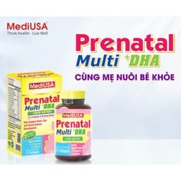 Viên uống bổ sung Vitamin cho bà bầu và bé MediUSA Prenatal Multi + DHA Cùng Mẹ Nuôi Bé Khỏe 6