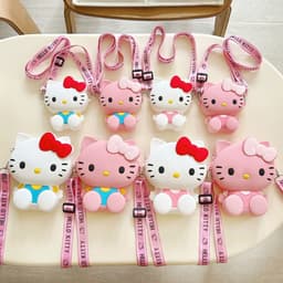 [SIZE LỚN] Túi đeo chéo nữ xách mỹ phẩm, sách, hình mickey chuột capybara gấu dâu lotso pikachu 4
