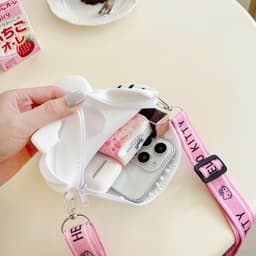 [Lớn, vừa điện thoại] Túi xách silicon pop it Hello kitty đeo chéo đựng lì xì, điện thoại thời trang 6