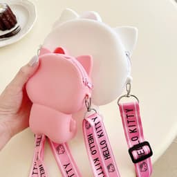 [Lớn, vừa điện thoại] Túi xách silicon pop it Hello kitty đeo chéo đựng lì xì, điện thoại thời trang 5