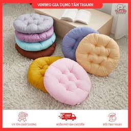 Nệm Lót Ghế Văn Phòng Nhiều Mẫu (40x40cm), Đệm Bông Ngồi Bệt Kiểu Nhật-Trang Trí Quán Cafe, Trà sưɑ VINBEO 1