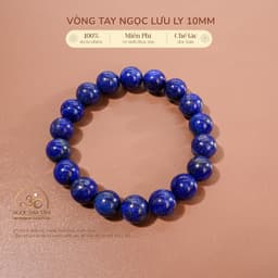 Ngọc Đan Tâm - Vòng Tay Ngọc Lưu Ly 10mm 2A - Mệnh Thủy & Mệnh Mộc 1