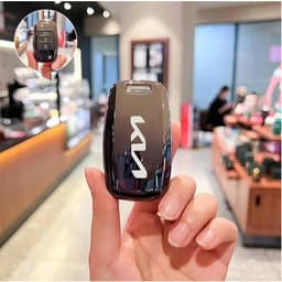 KIA - Ốp Chìa Khoá Xe KIA 3 Nút Thông Minh Ombre Chất Liệu TPU Hai Màu Đen, Hồng Dùng Cho Remote 3 Nút Bấm 3