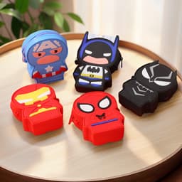 [Mới] Túi xách đeo chéo silicon hình siêu nhân cho bé trai đựng lì xì tết có pop it 3