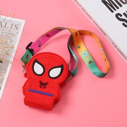 [Mới] Túi xách đeo chéo silicon hình siêu nhân cho bé trai đựng lì xì tết có pop it 5
