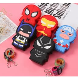 [Mới] Túi xách đeo chéo silicon hình siêu nhân cho bé trai đựng lì xì tết có pop it 9