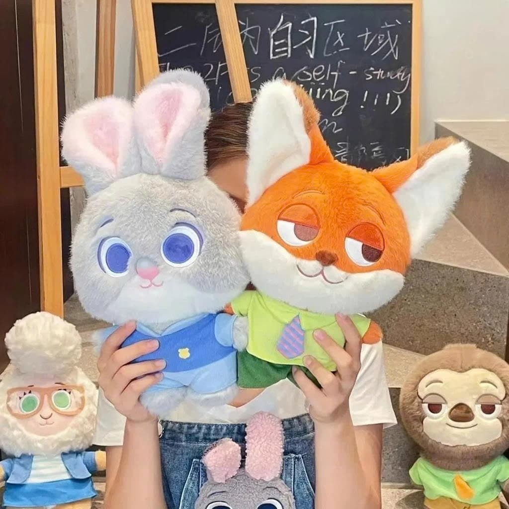 Cáo Nick và Thỏ Judy 65cm - Thú Nhồi Bông Zootopia Cáo , Thỏ Cao Cấp Nhân Vật Hoạt Hình Quà Tặng Gấu Bông City
