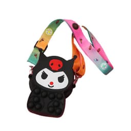[Mới] Túi xách nữ đeo chéo silicon hình kuromi bong bóng pop-it thời trang dễ thương cho bé 5