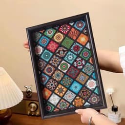 khay đựng đồ,đựng trà làm deco siêu xinh VINBEO 7