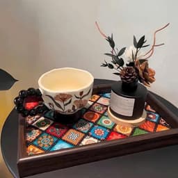 khay đựng đồ,đựng trà làm deco siêu xinh VINBEO 4