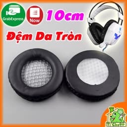 [1 Cặp] Đệm Da Mút Bọc Tai Nghe Tròn 10cm 100mm Headphones Game Trùm Đầu 10 cm 100 mm Dày 2cm 1