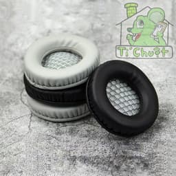 [1 Cặp] Đệm Da Mút Bọc Tai Nghe Tròn 10cm 100mm Headphones Game Trùm Đầu 10 cm 100 mm Dày 2cm 4