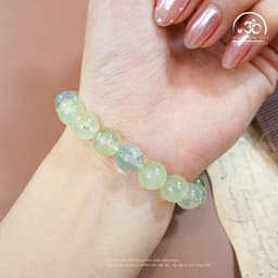 Ngọc Đan Tâm - Vòng Tay Đá Prehnite 10mm 2A - Mệnh Thuỷ & Mệnh Mộc 5